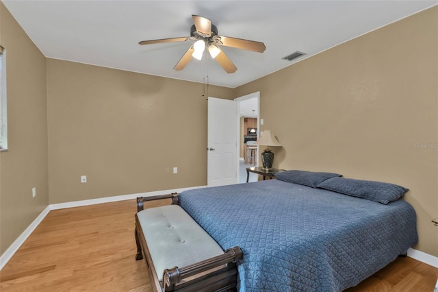 295 Porto Alegre St, Punta Gorda, FL 33983 - bedroom featuring hardwood / wood-style flooring and ceiling fan