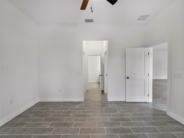 1818 New London St, North Port, FL 34288 - unfurnished bedroom with wood finished floors and ceiling fan