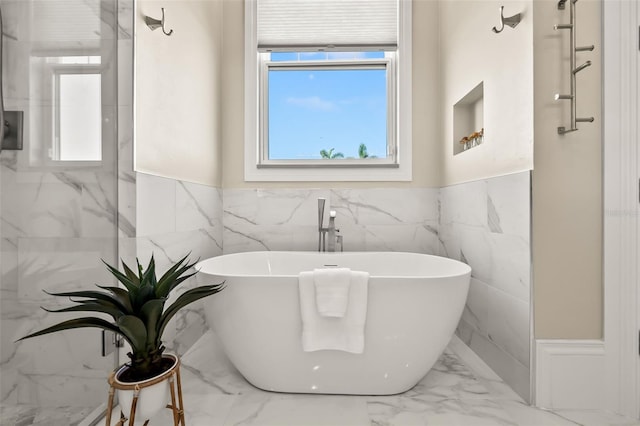 bathroom featuring a bathing tub