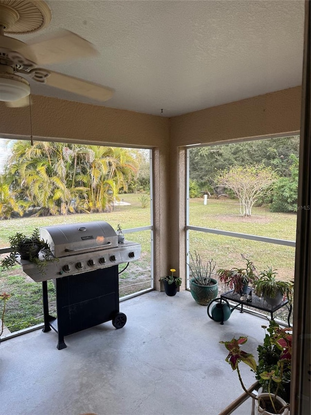 view of sunroom / solarium