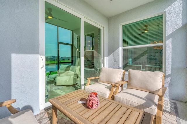 balcony featuring outdoor dining space