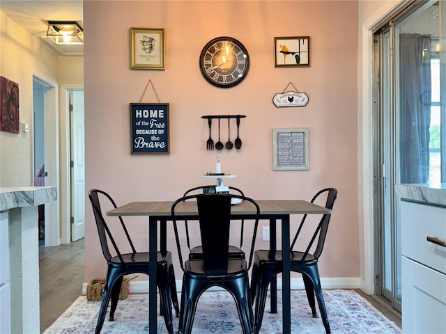 view of dining room