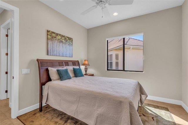 3321 Tripoli Blvd, Punta Gorda, FL 33950 - bedroom featuring light tile patterned floors and ceiling fan