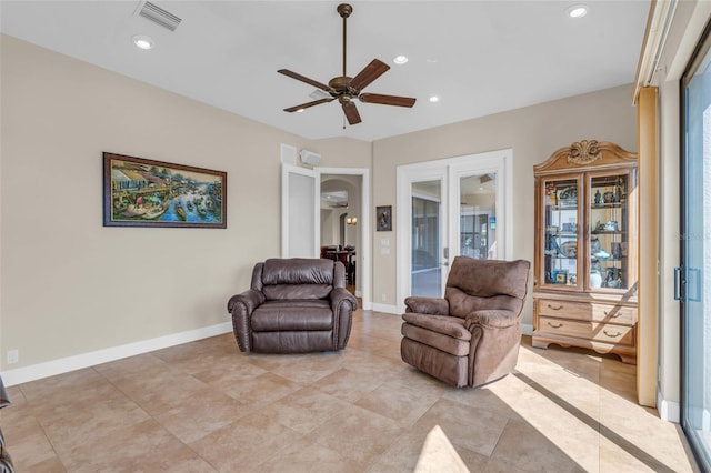 3321 Tripoli Blvd, Punta Gorda, FL 33950 - living area with ceiling fan
