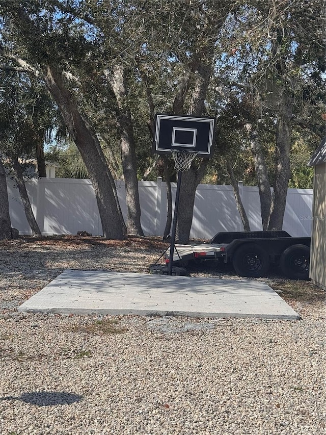 view of sport court