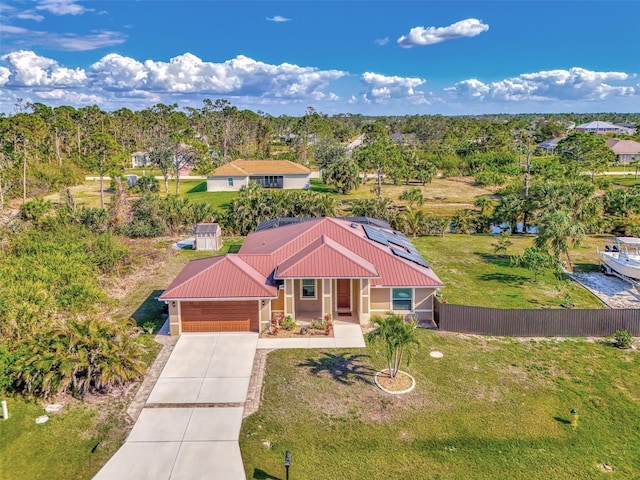 birds eye view of property