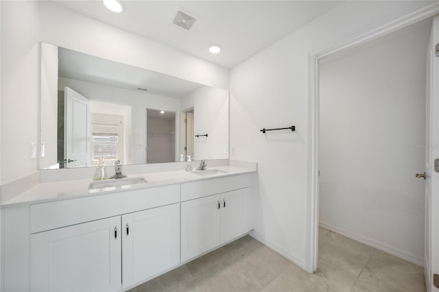 bathroom with vanity