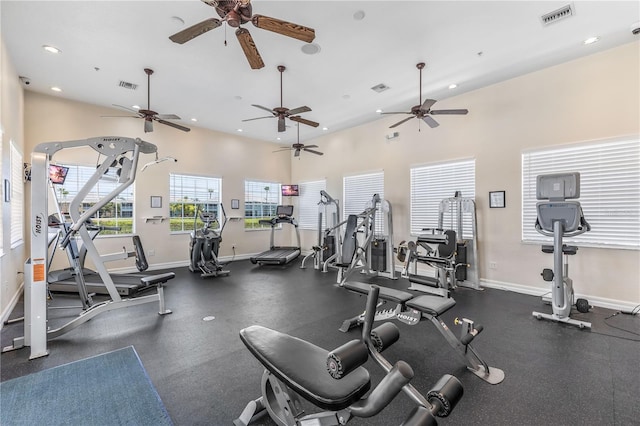 view of exercise room