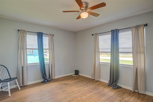 11369 1st Ave, Punta Gorda, FL 33955 - unfurnished room featuring ceiling fan and light hardwood / wood-style flooring