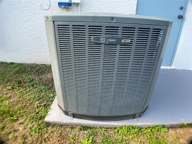 exterior details with central AC unit