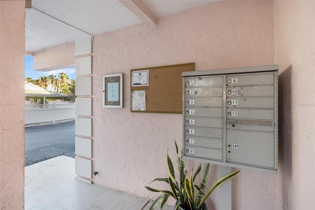 view of community featuring a mail area