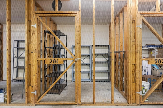 view of storage room