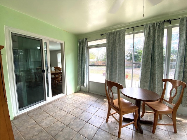 view of sunroom / solarium