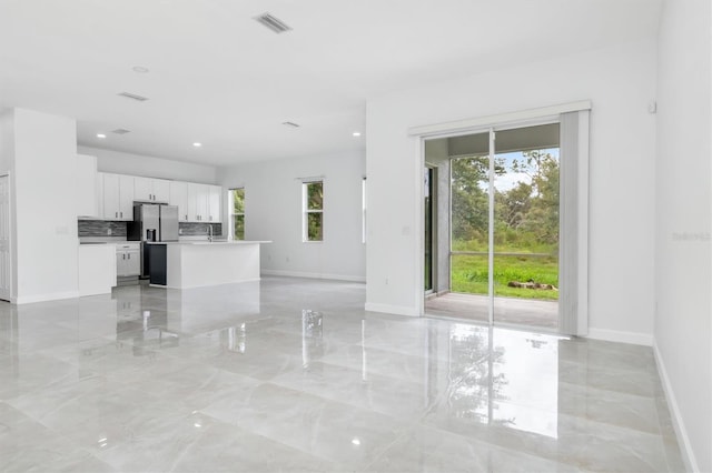 view of unfurnished living room