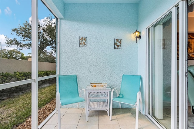 view of sunroom / solarium