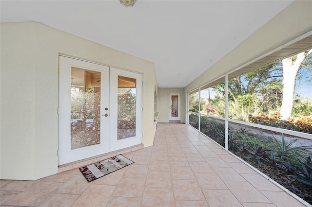 view of patio / terrace featuring french doors