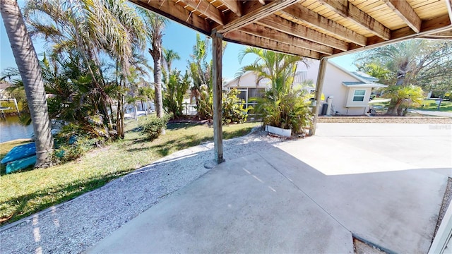 view of patio with driveway