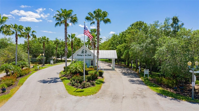 view of community featuring driveway