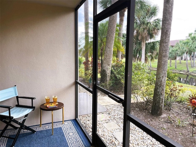 view of sunroom / solarium