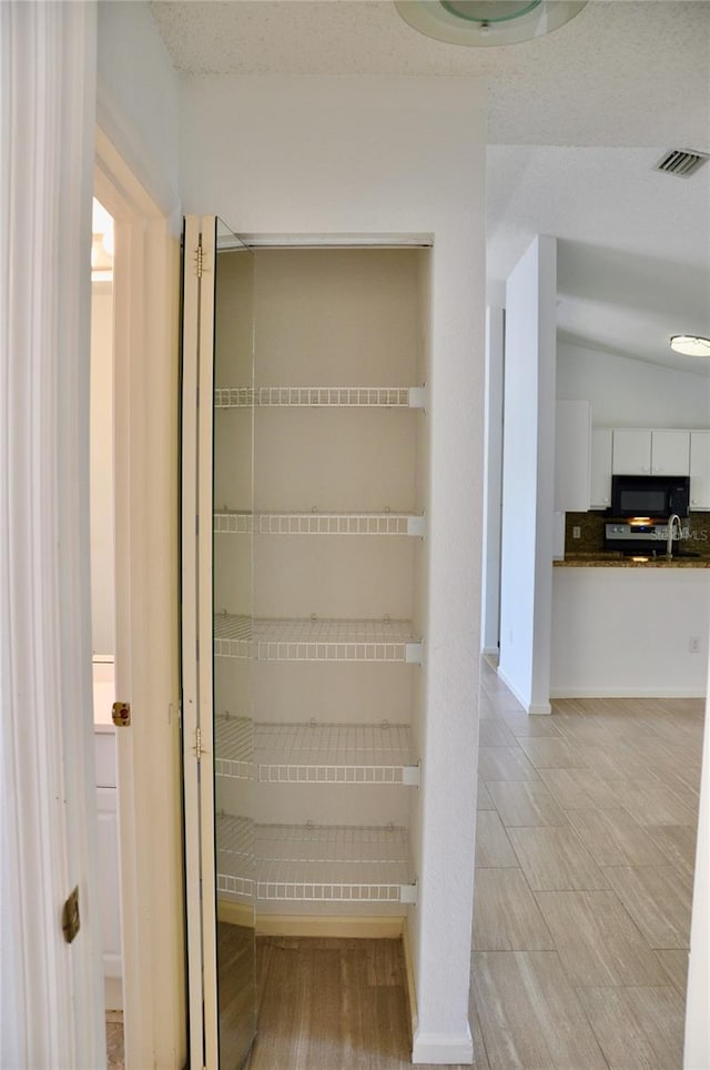 pantry with visible vents