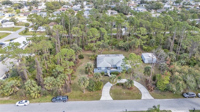 bird's eye view with a residential view