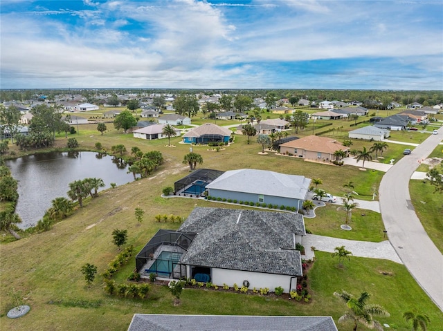 16265 Juarez Cir, Punta Gorda, FL 33955 - bird's eye view with a residential view and a water view