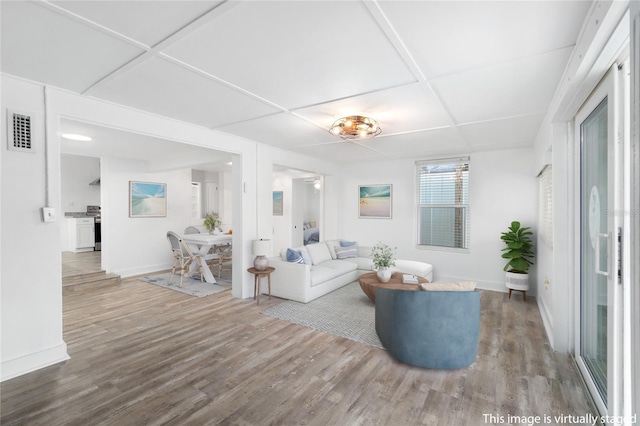 23475 Harper Ave, Port Charlotte, FL 33980 - living room with wood finished floors and baseboards