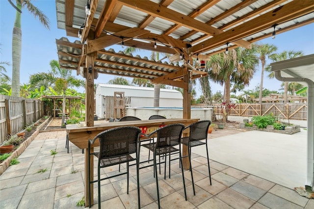 23475 Harper Ave, Port Charlotte, FL 33980 - fenced backyard featuring a patio area
