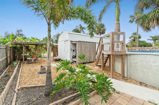 23475 Harper Ave, Port Charlotte, FL 33980 - fenced backyard featuring stairway