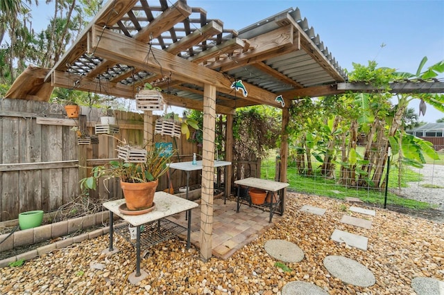 23475 Harper Ave, Port Charlotte, FL 33980 - view of patio / terrace featuring a pergola