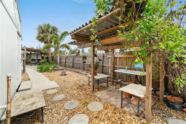 23475 Harper Ave, Port Charlotte, FL 33980 - fenced backyard with a patio