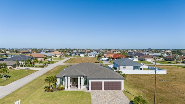 drone / aerial view featuring a residential view