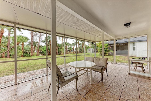 1052 Hinton St, Port Charlotte, FL 33952 - view of unfurnished sunroom