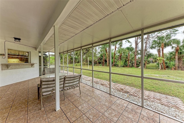1052 Hinton St, Port Charlotte, FL 33952 - view of unfurnished sunroom