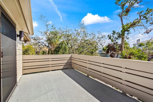 view of patio / terrace with a balcony