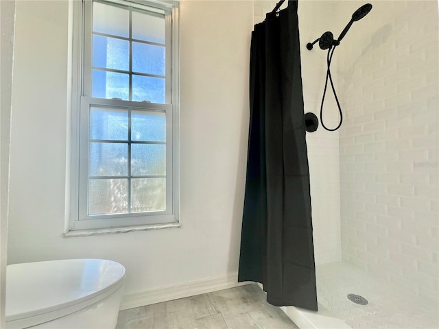 3265 Sunrise Trl, Port Charlotte, FL 33952 - bathroom with tiled shower and toilet