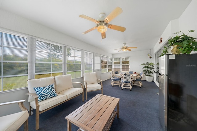 view of sunroom / solarium