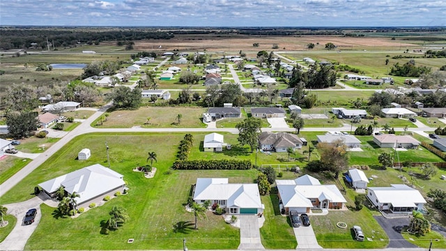 drone / aerial view with a residential view