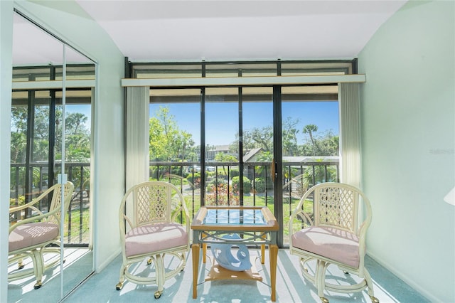 view of sunroom