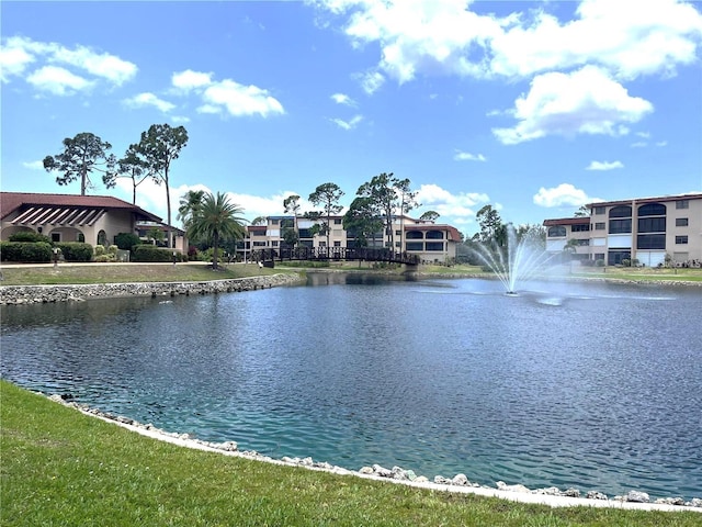 view of water feature