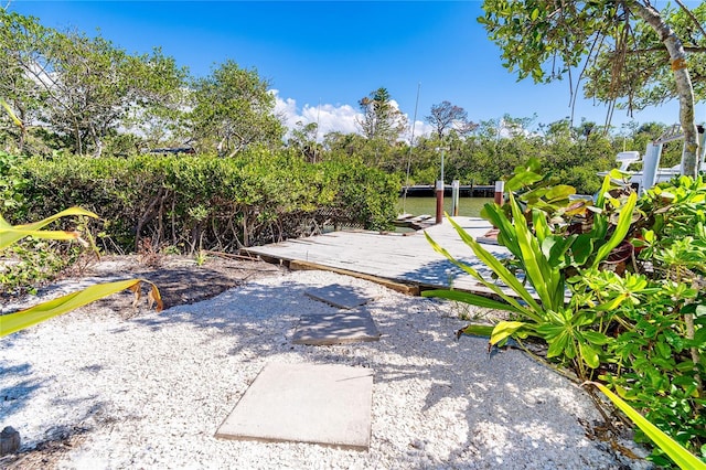 20 Palm Dr, Placida, FL 33946 - view of yard featuring view of scattered trees and a boat dock