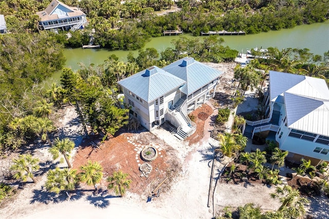 20 Palm Dr, Placida, FL 33946 - aerial view of a nearby body of water and a tree filled landscape