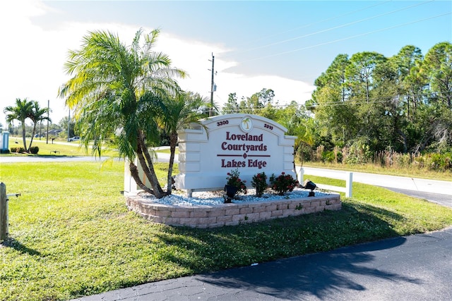 3300 Loveland Blvd Unit 2103, Punta Gorda, FL 33980 - community / neighborhood sign with a lawn