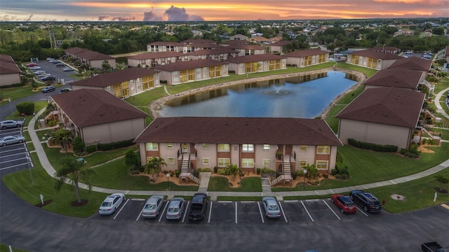 25100 Sandhill Blvd Unit R104, Punta Gorda, FL 33983 - aerial view at dusk of a water view