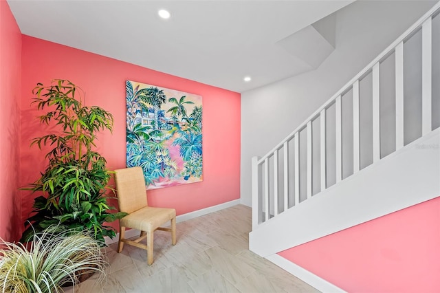 12130 Siesta Dr, Fort Myers Beach, FL 33931 - sitting room featuring recessed lighting and baseboards