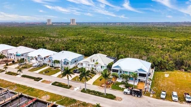 12130 Siesta Dr, Fort Myers Beach, FL 33931 - birds eye view of property featuring a residential view and a view of trees