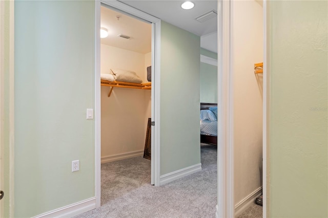 85 Vivante Blvd Unit 8542, Punta Gorda, FL 33950 - hall with baseboards, visible vents, and light colored carpet