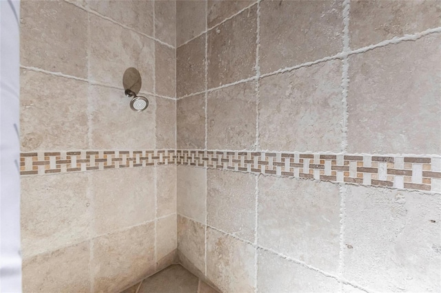 room details featuring tiled shower