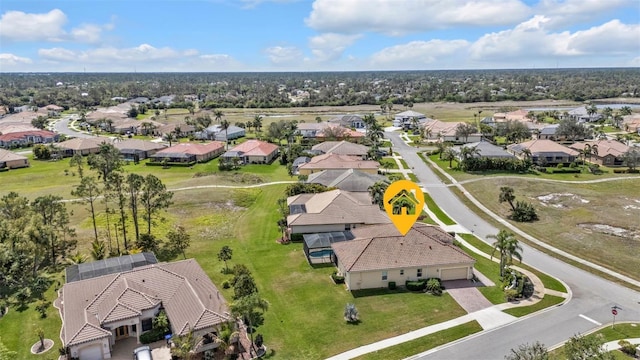 bird's eye view featuring a residential view