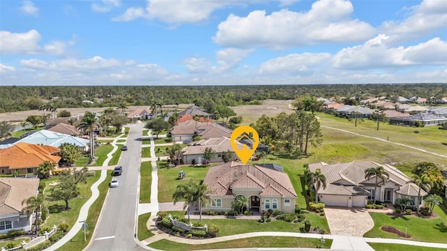 drone / aerial view featuring a residential view